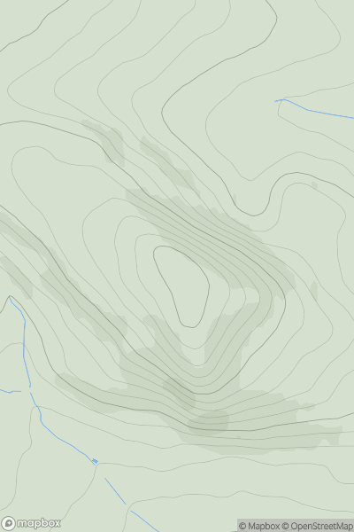 Thumbnail image for Kirkton Hill [Central Scotland from Dumbarton to Montrose] showing contour plot for surrounding peak